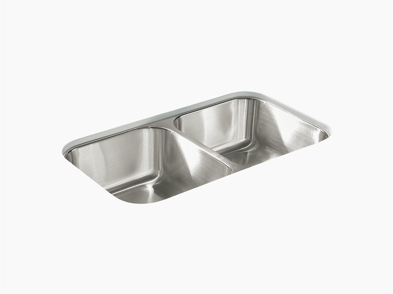 McAllister® Undermount Double-Bowl Kitchen Sinks - 11406-NA