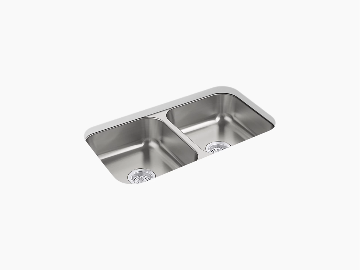 McAllister® Undermount Double-Bowl Kitchen Sinks - 24765-NA