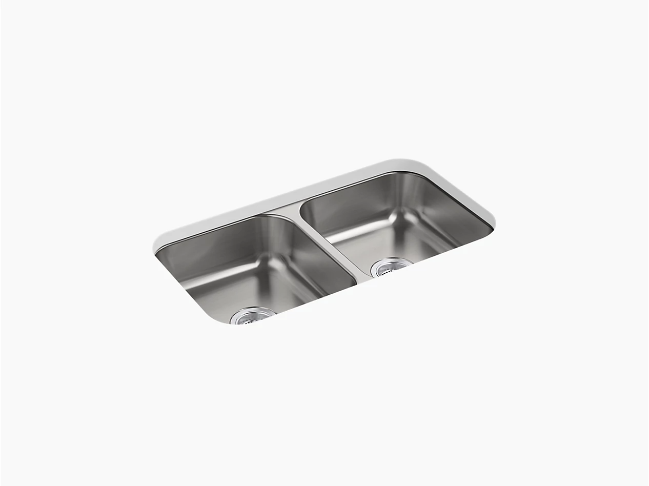 McAllister® Undermount Double-Bowl Kitchen Sinks - F24765-NA