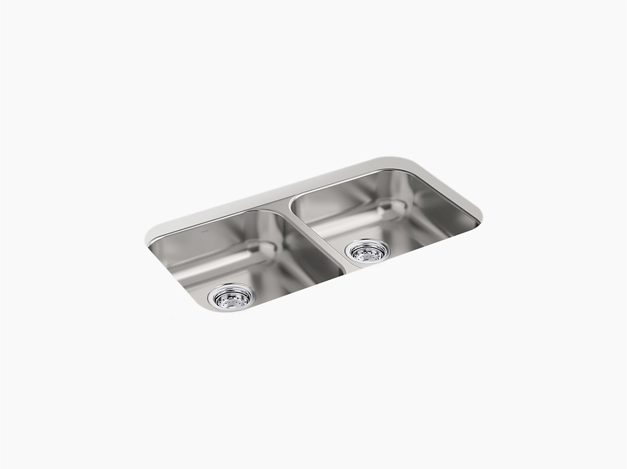 McAllister® Undermount Double-Bowl Kitchen Sinks - 32021-NA