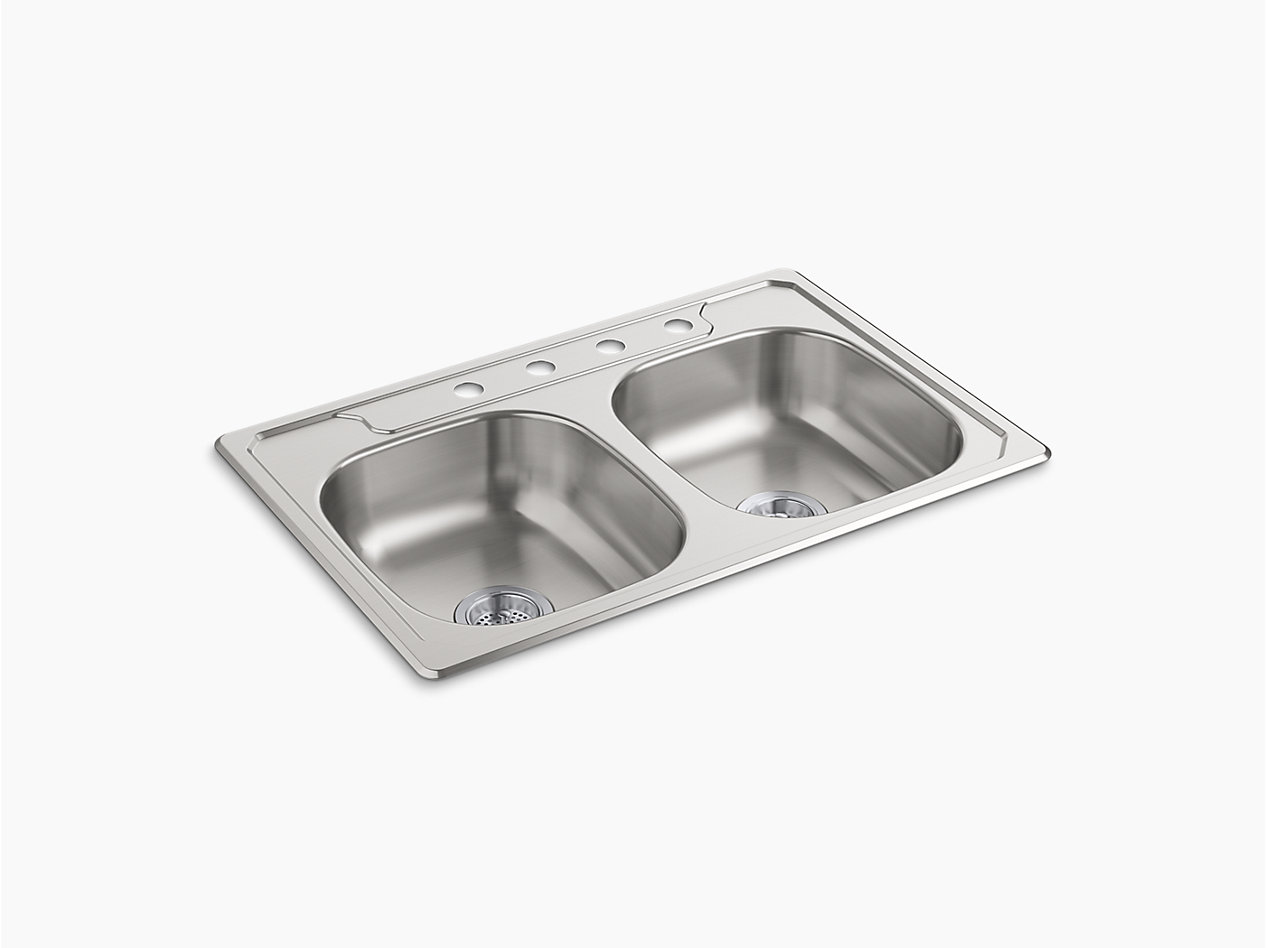 Middleton® Top-Mount Double-Bowl Kitchen Sinks - 14633-4F-NA