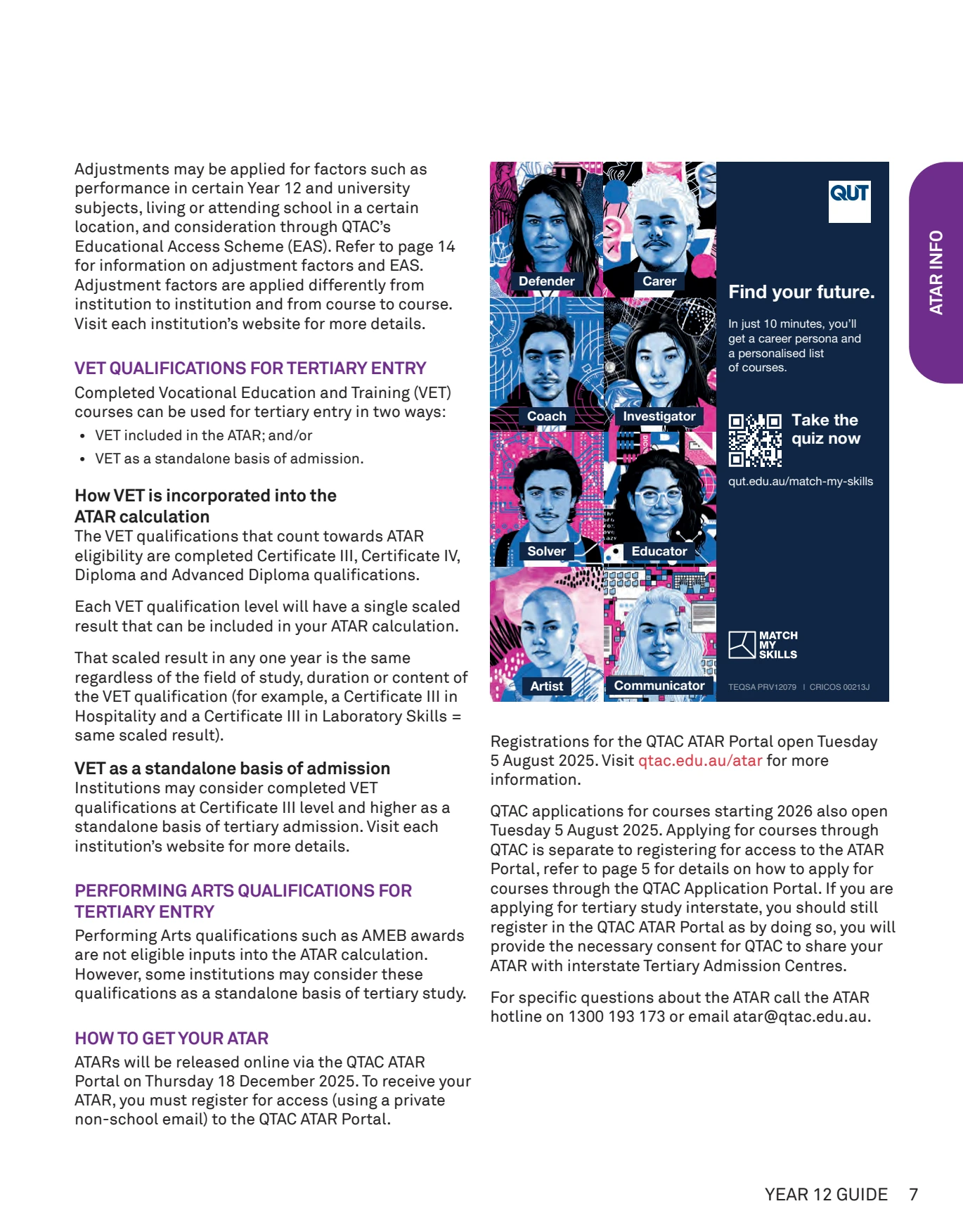 2025 Qtac Guide Qtac Atar Report 2021